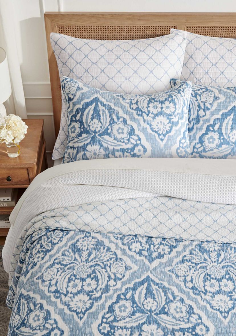 Becker Blue Euro Sham Set of 2