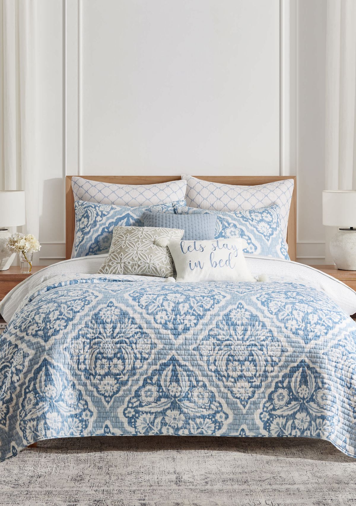 Becker Blue Euro Sham Set of 2