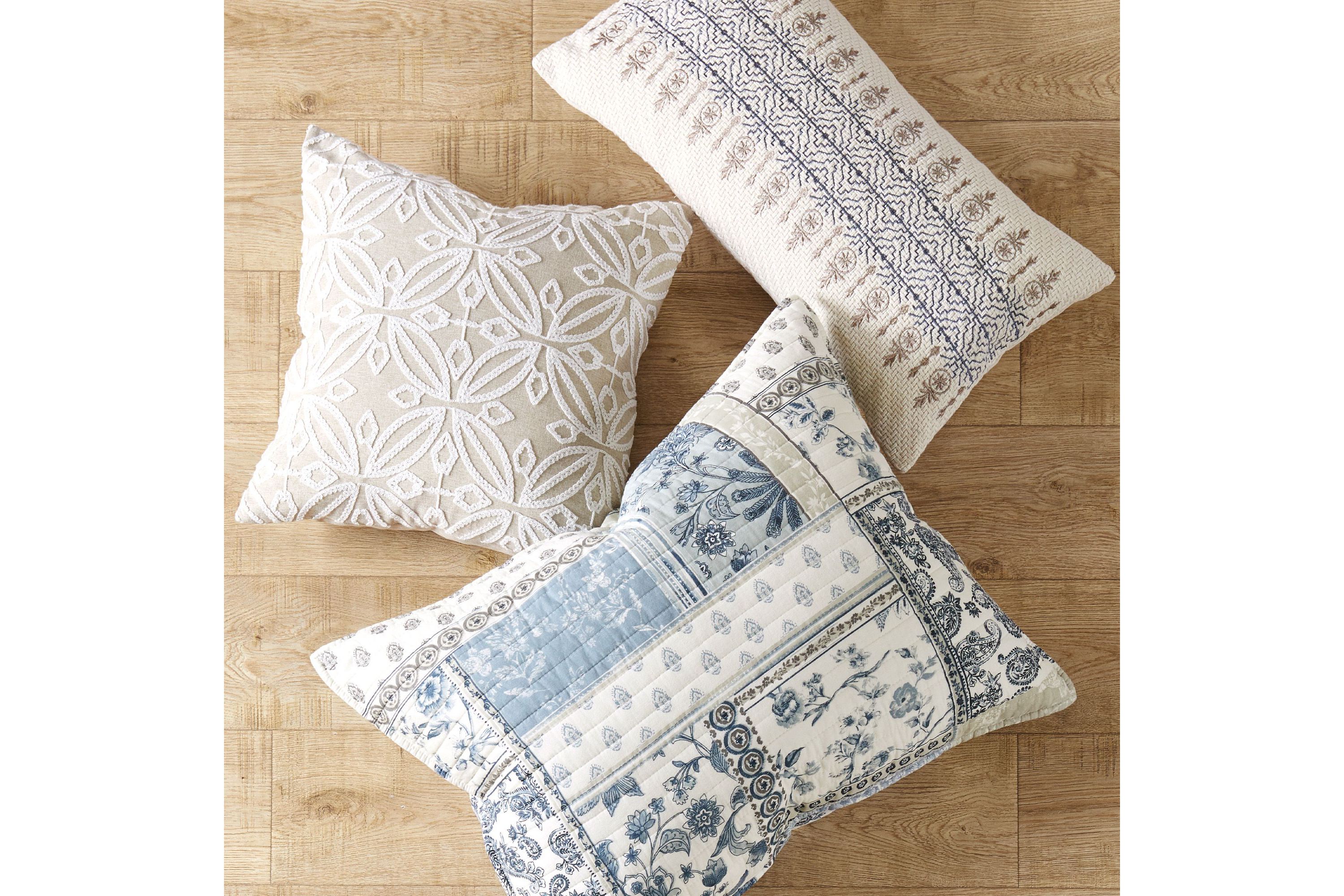 Aliza Blue Stripe Pillow