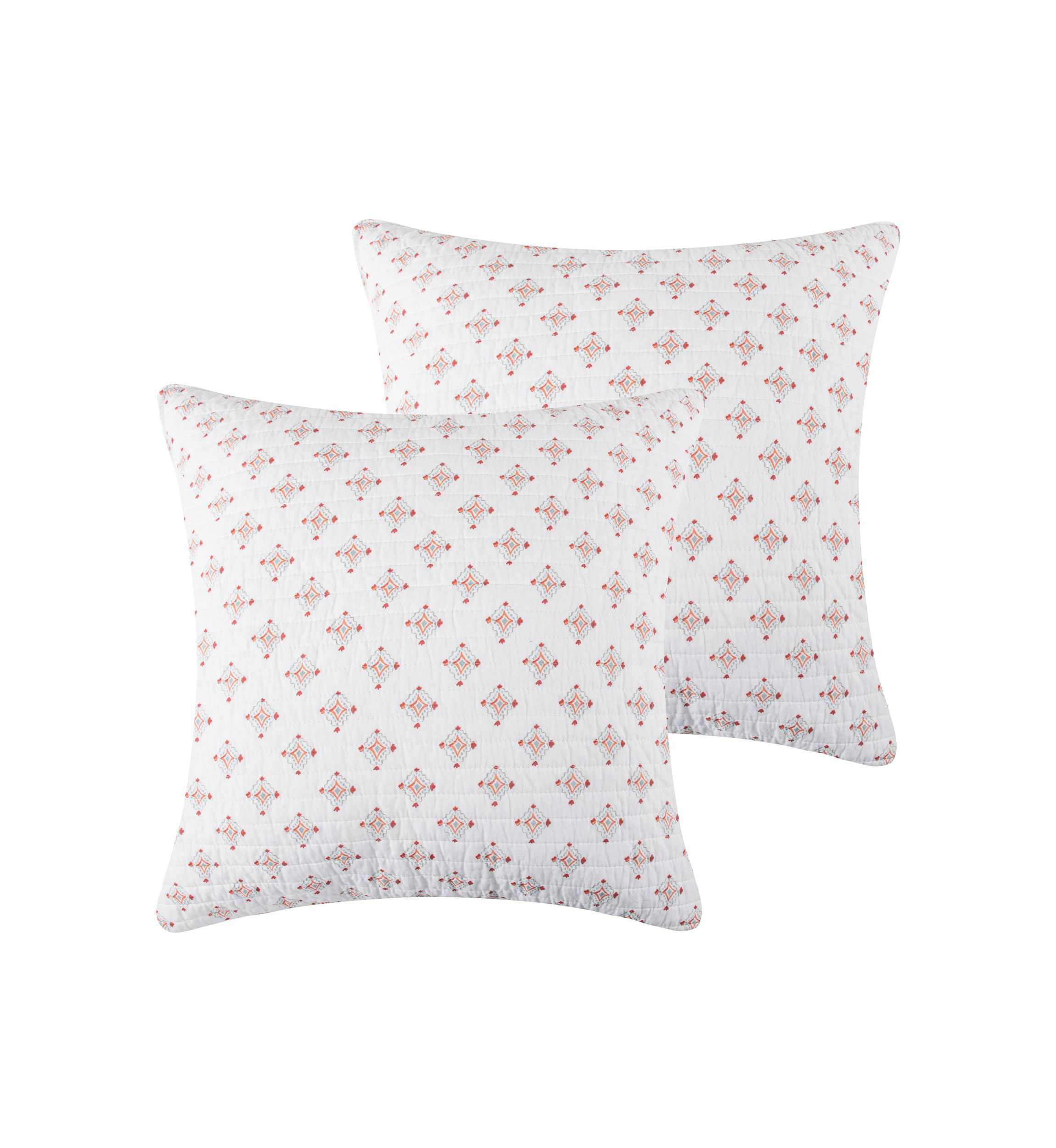 Bertelli Off-White Euro Sham Set of 2