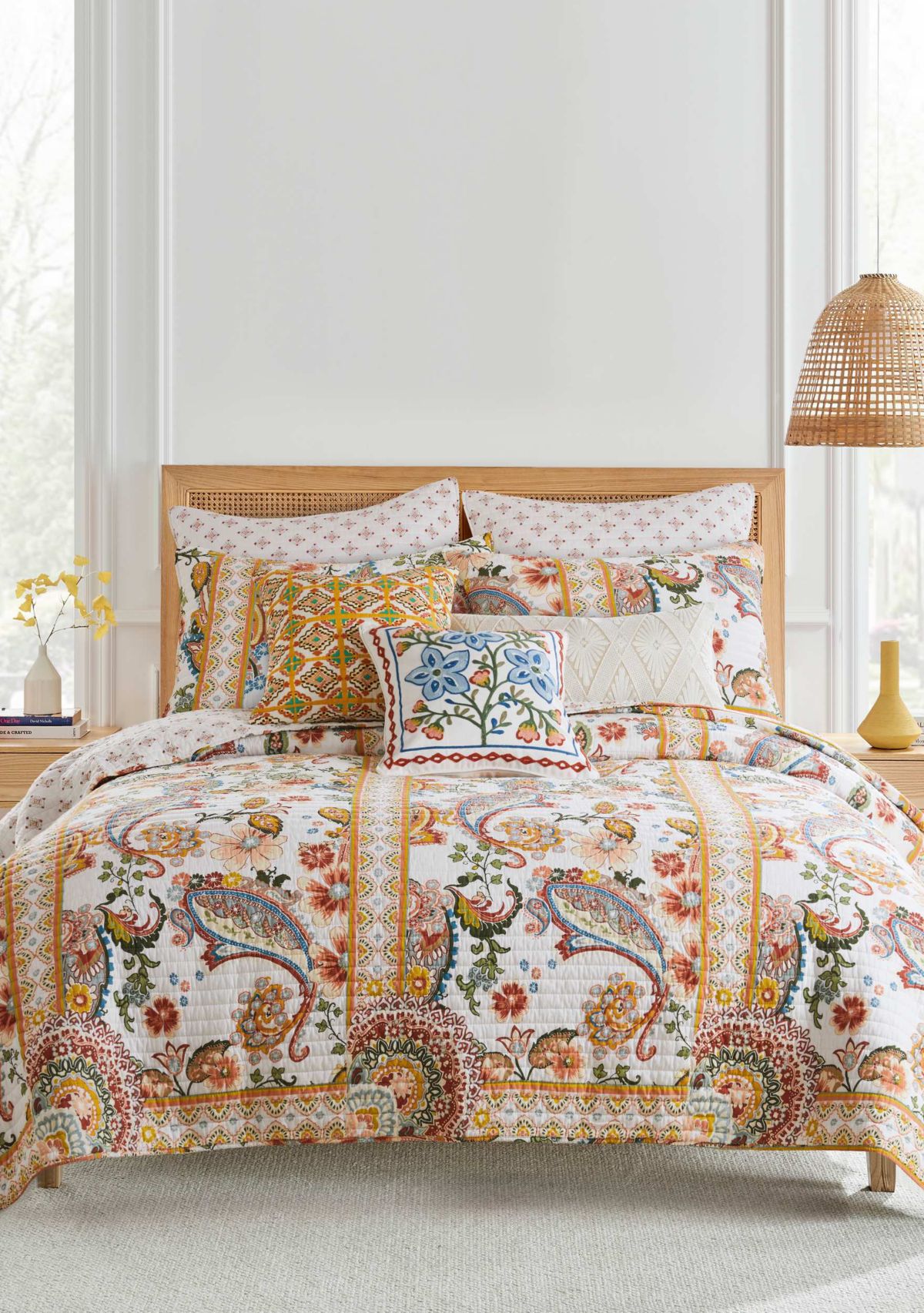 Bertelli Off-White Euro Sham Set of 2