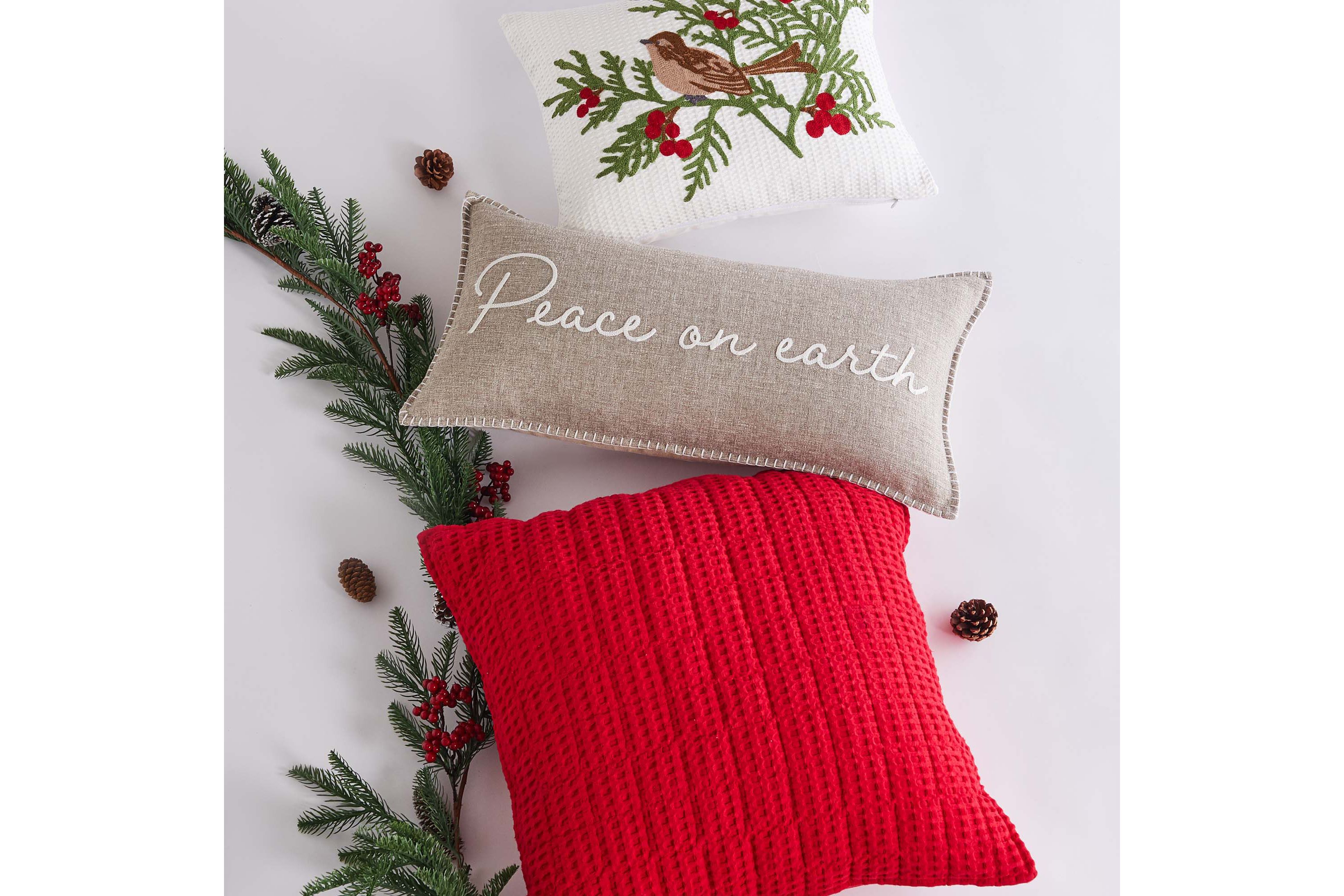 Winterberry Forest Bird Pillow