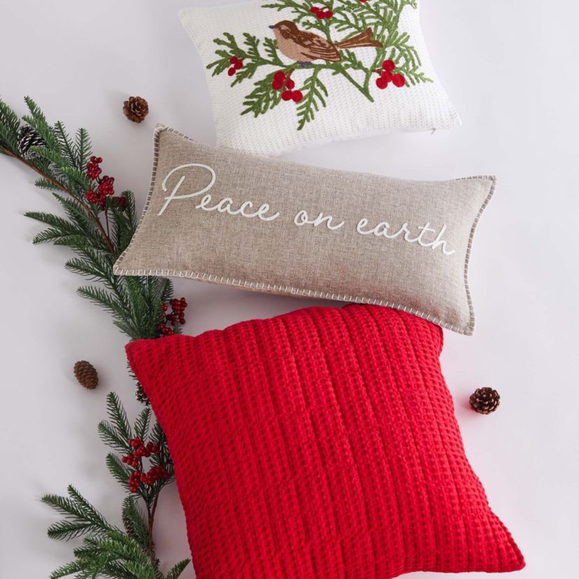 Winterberry Forest Bird Pillow