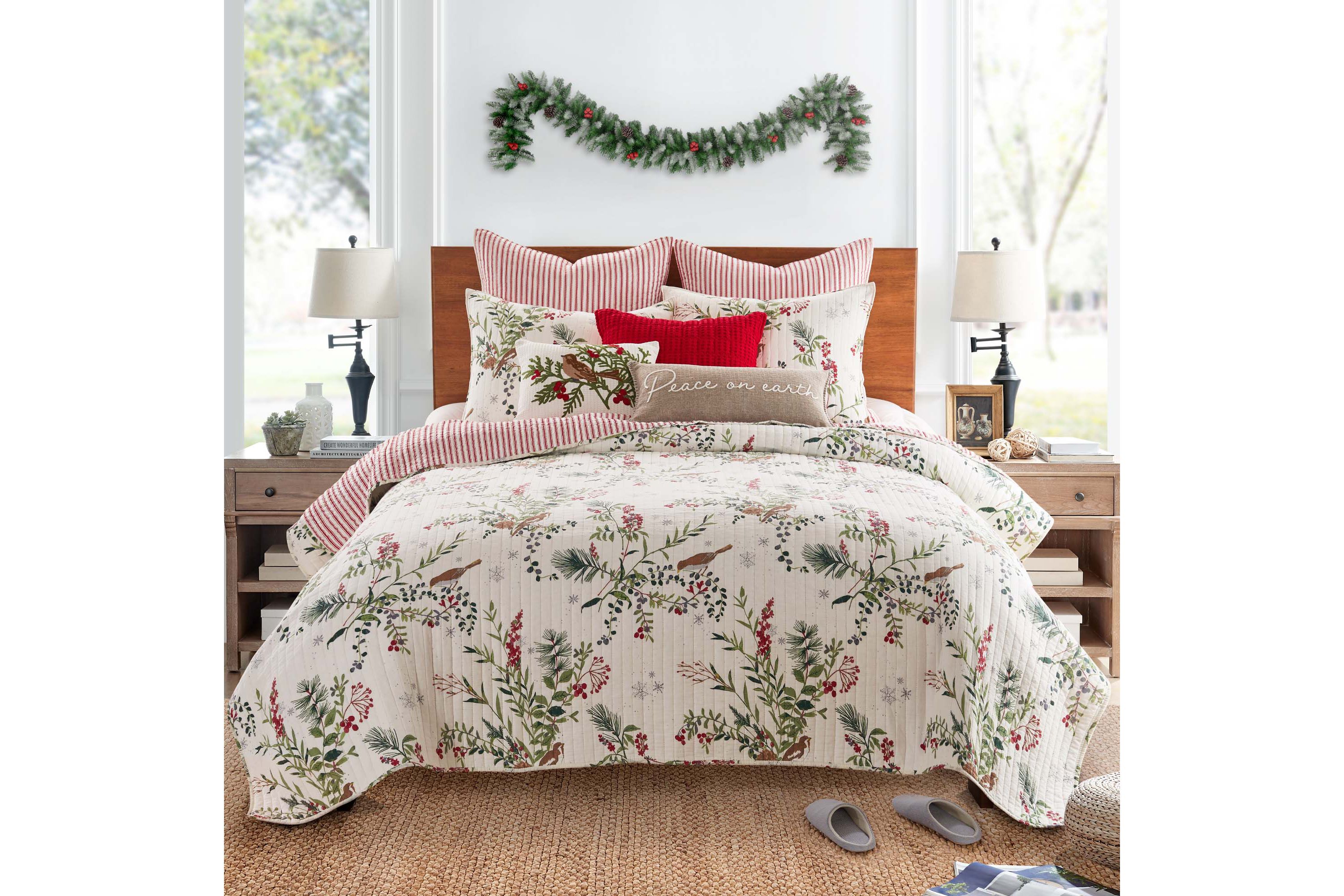 Winterberry Forest Bird Pillow