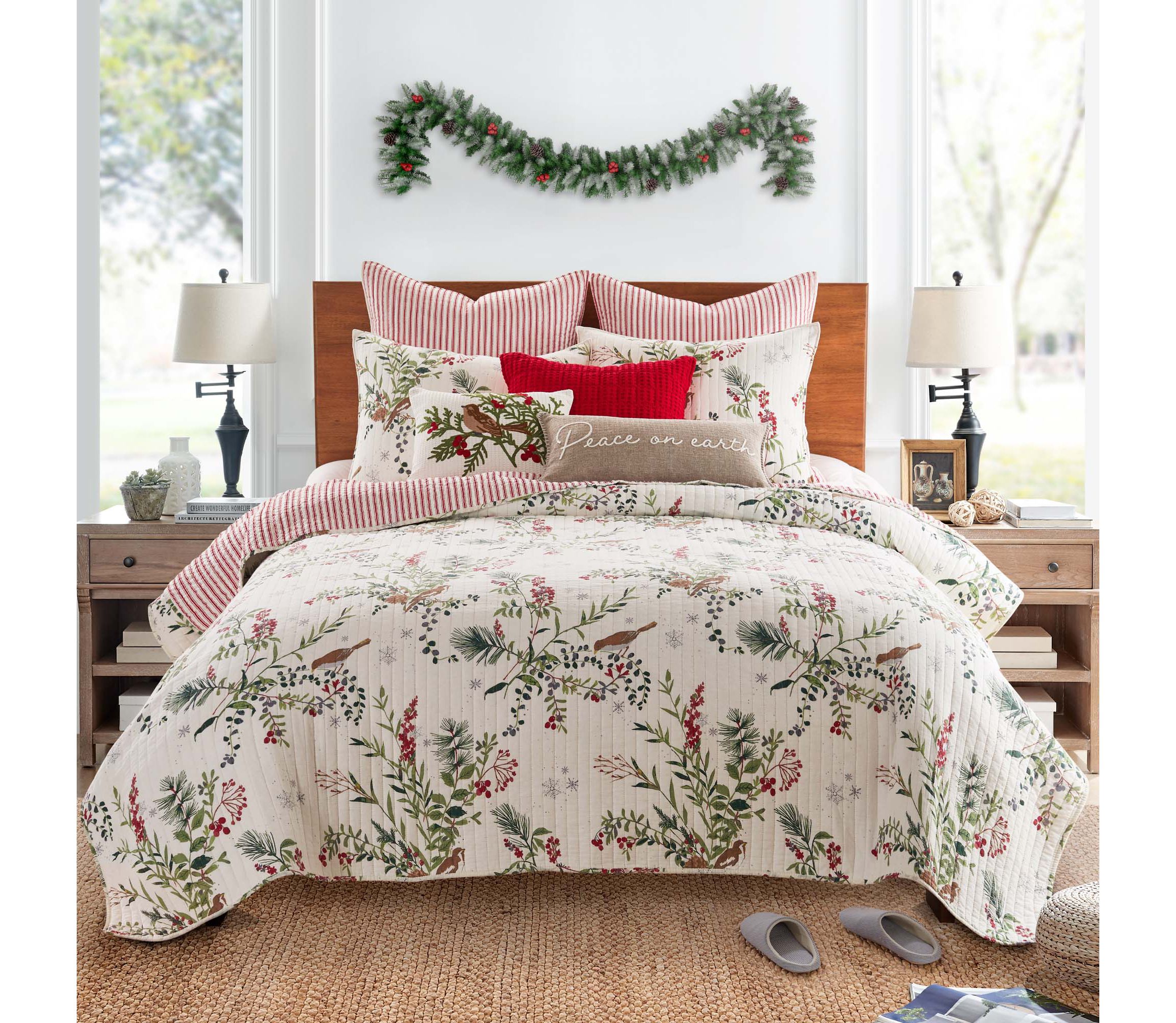Winterberry Forest Peace on Earth Pillow