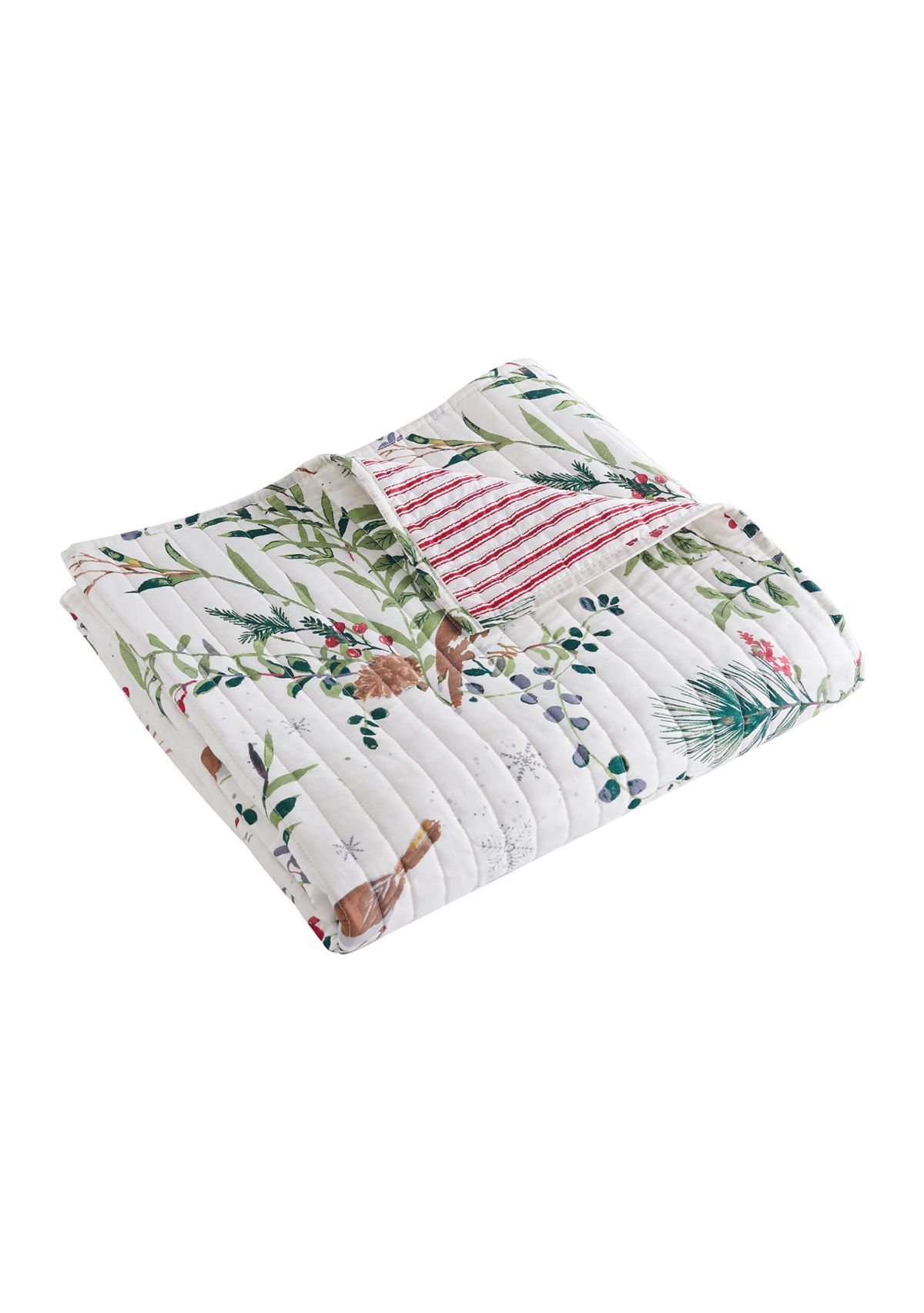 Winterberry Forest Quilted Throw