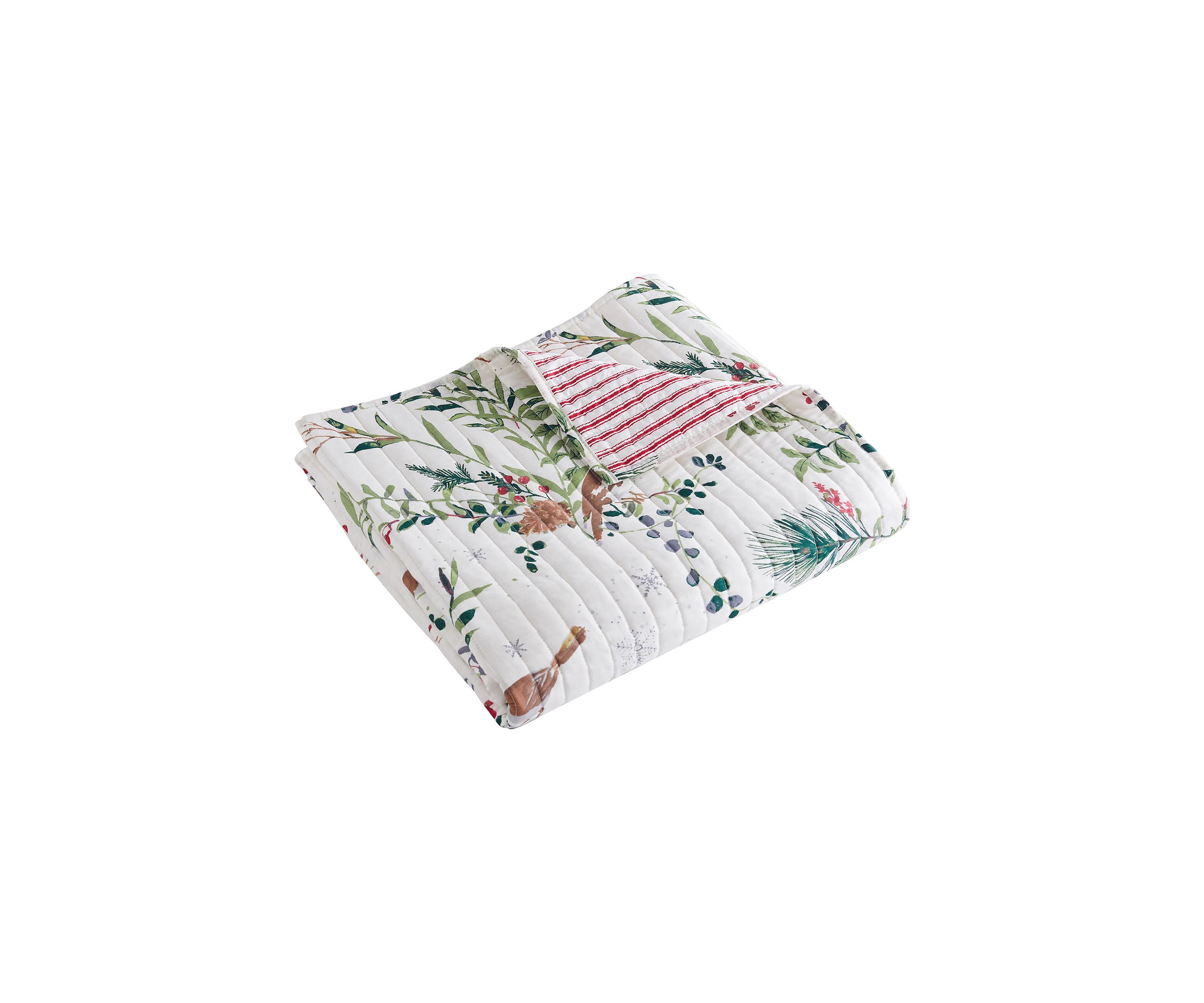 Winterberry Forest Quilted Throw