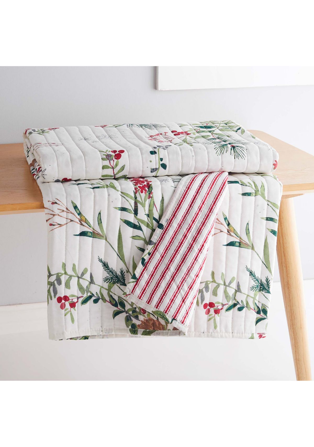 Winterberry Forest Quilted Throw
