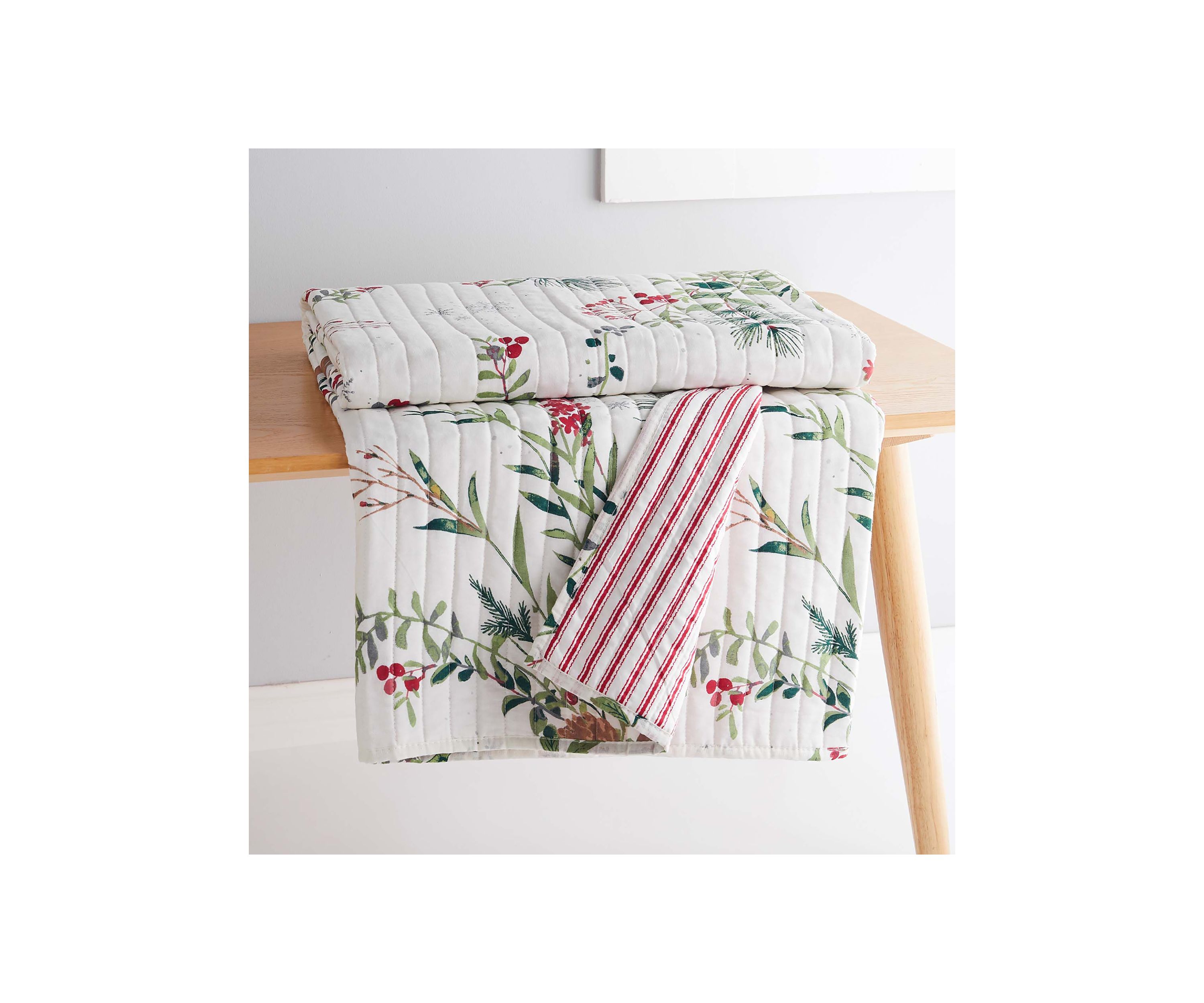 Winterberry Forest Quilted Throw