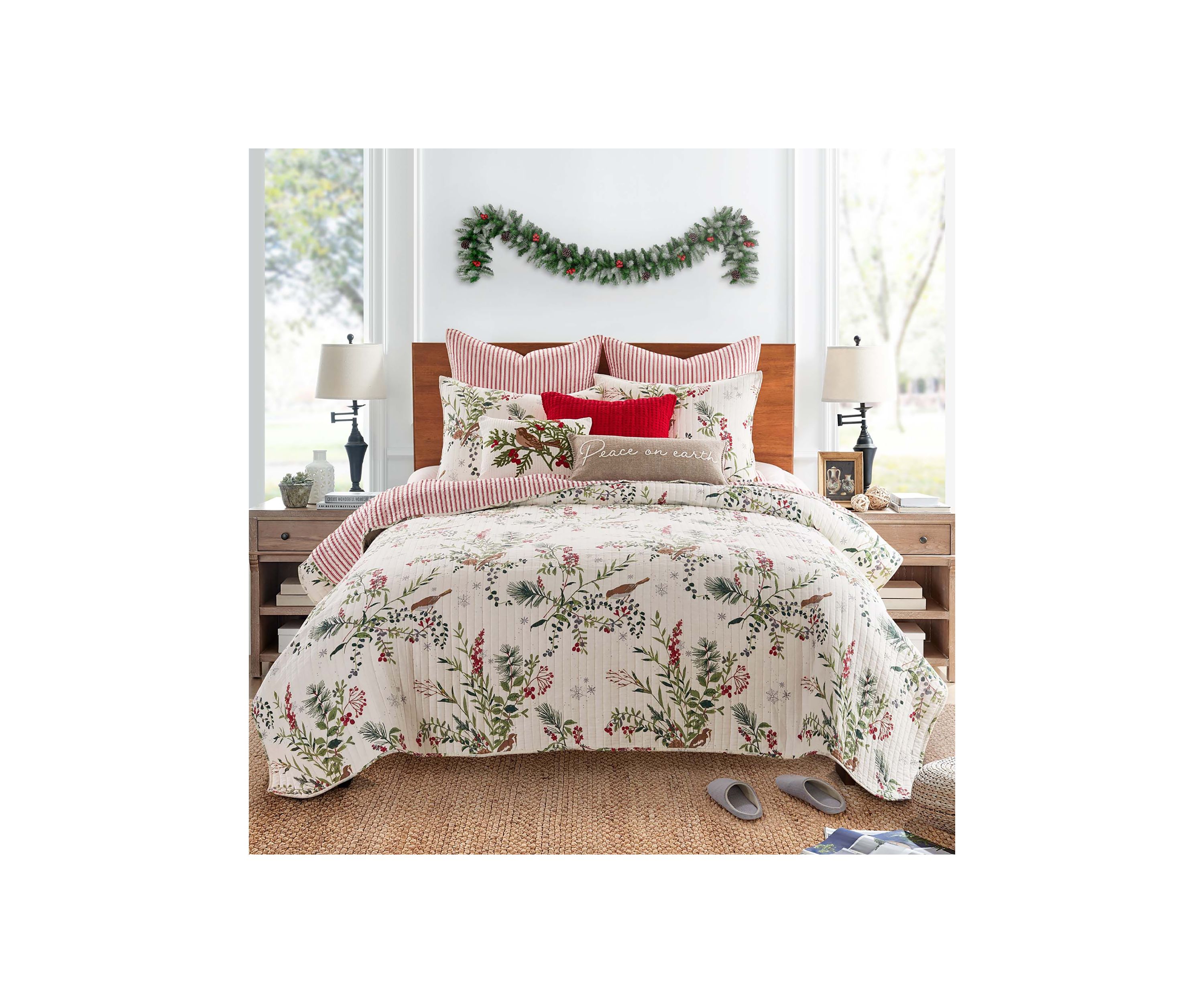 Winterberry Forest Euro Sham Set of 2