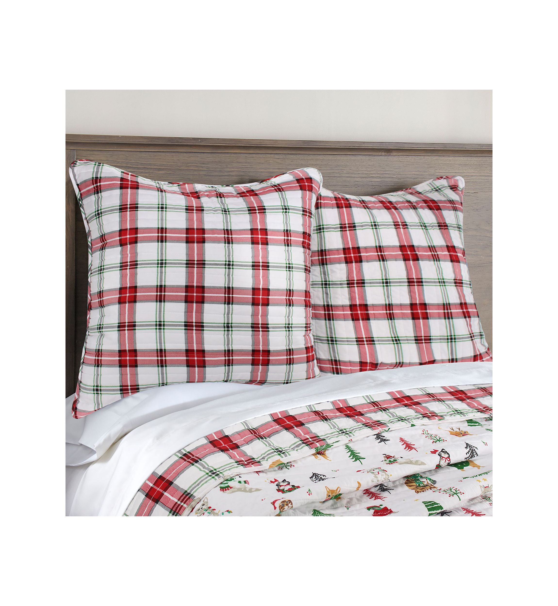Meowy Christmas Euro Sham Set of 2