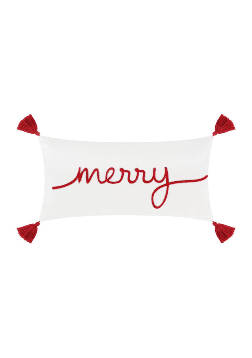 All is Bright Merry Pillow - 12" x 24"