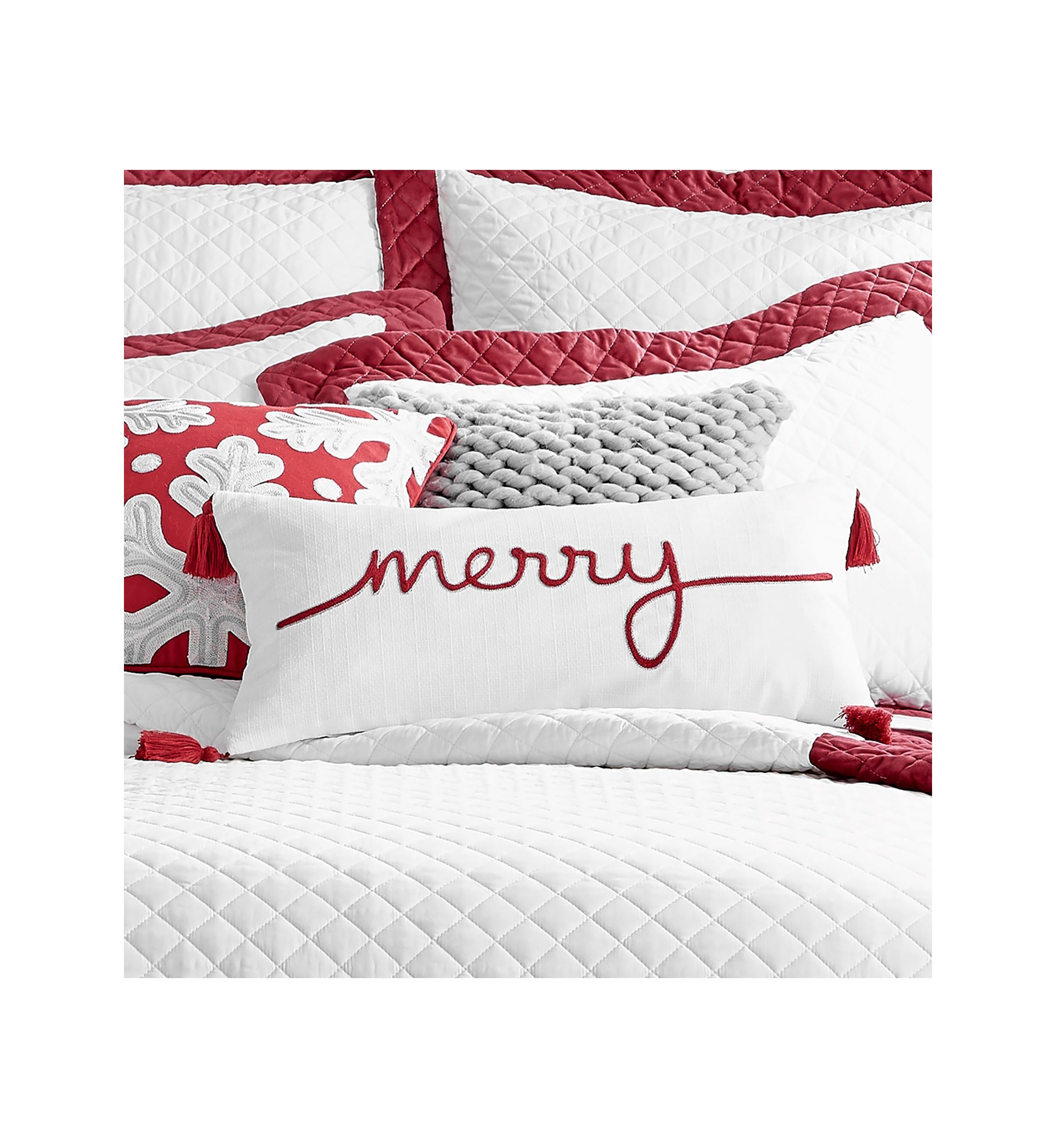 All is Bright Merry Pillow - 12" x 24"