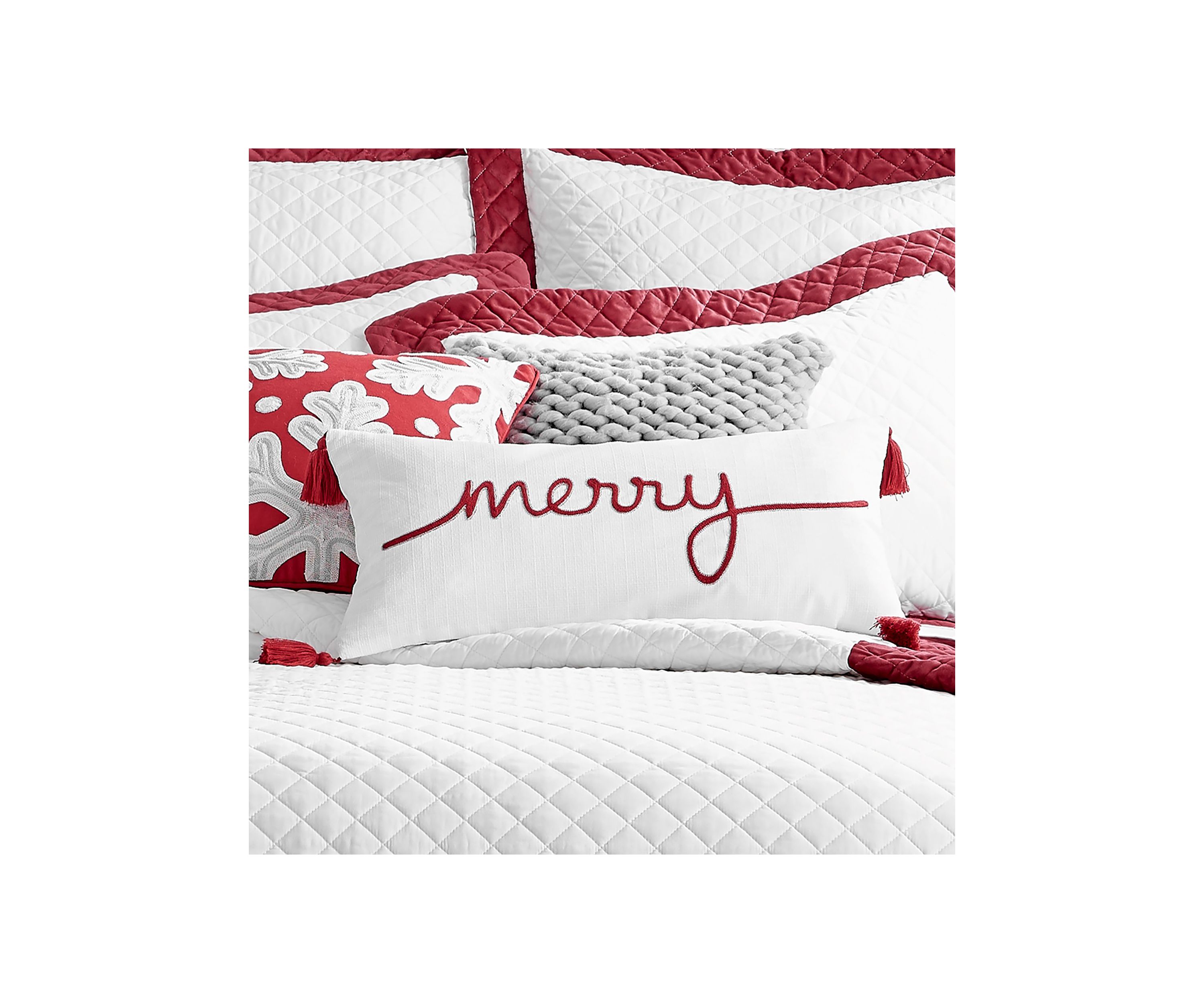 All is Bright Merry Pillow - 12" x 24"