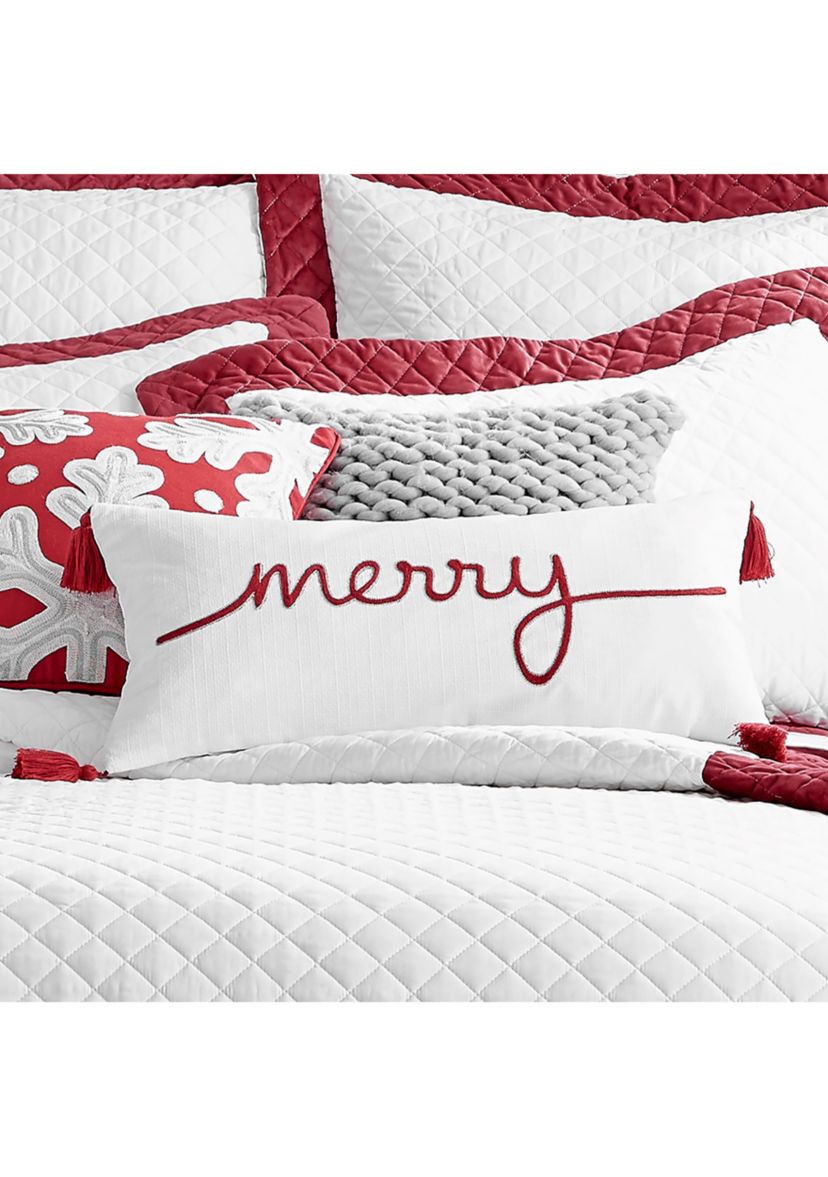 All is Bright Merry Pillow - 12" x 24"