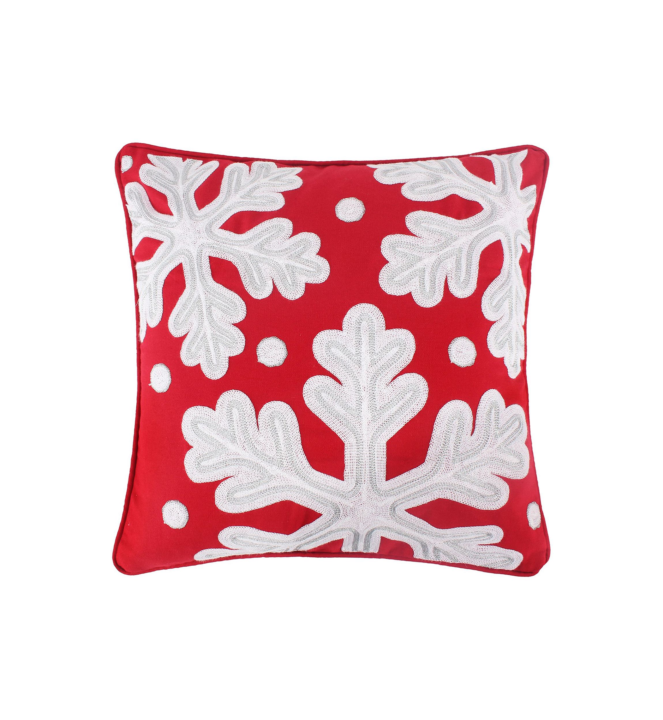 All is Bright Snowflake Pillow - 18" x 18"