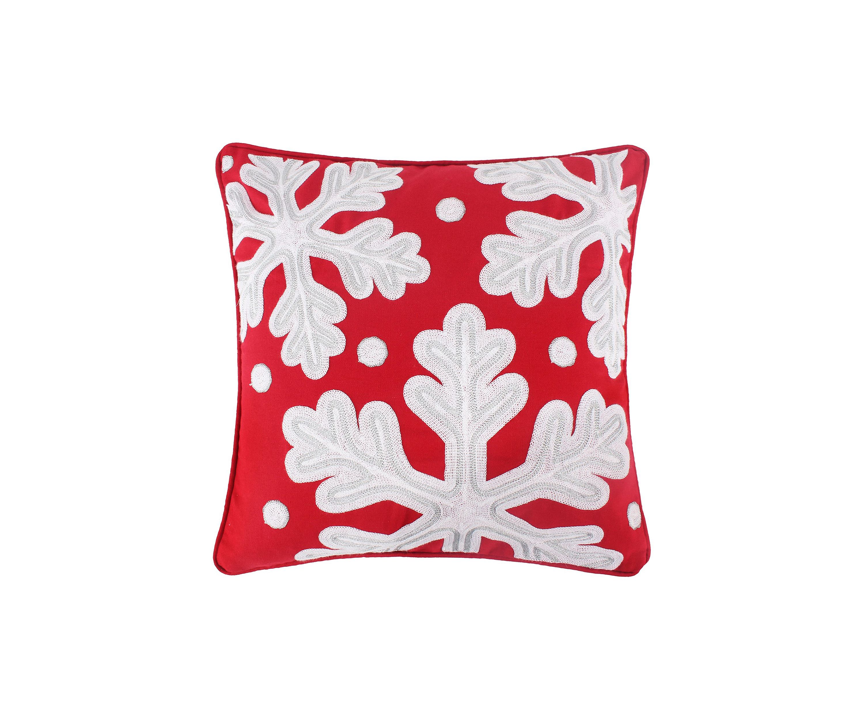 All is Bright Snowflake Pillow - 18" x 18"