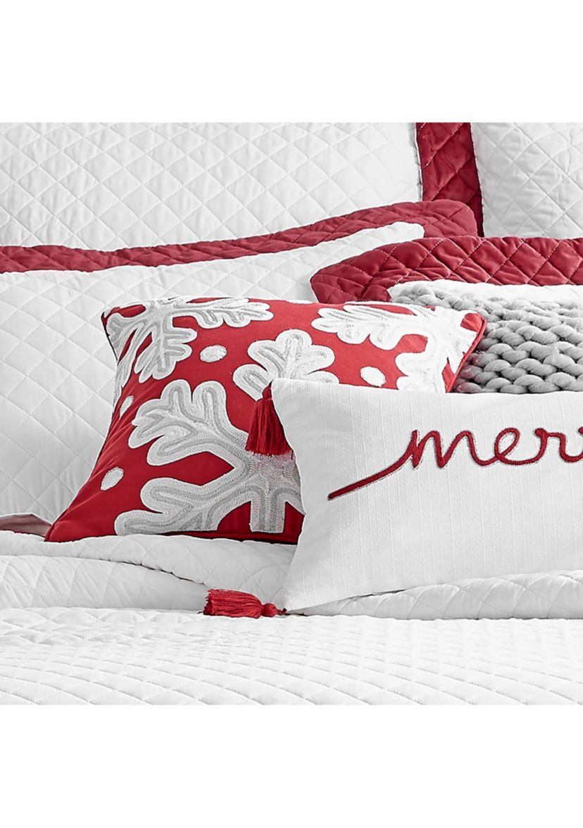 All is Bright Snowflake Pillow - 18" x 18"