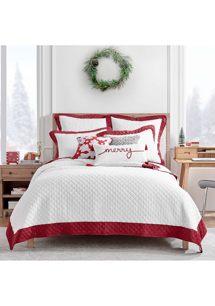 All is Bright Snowflake Pillow - 18" x 18"