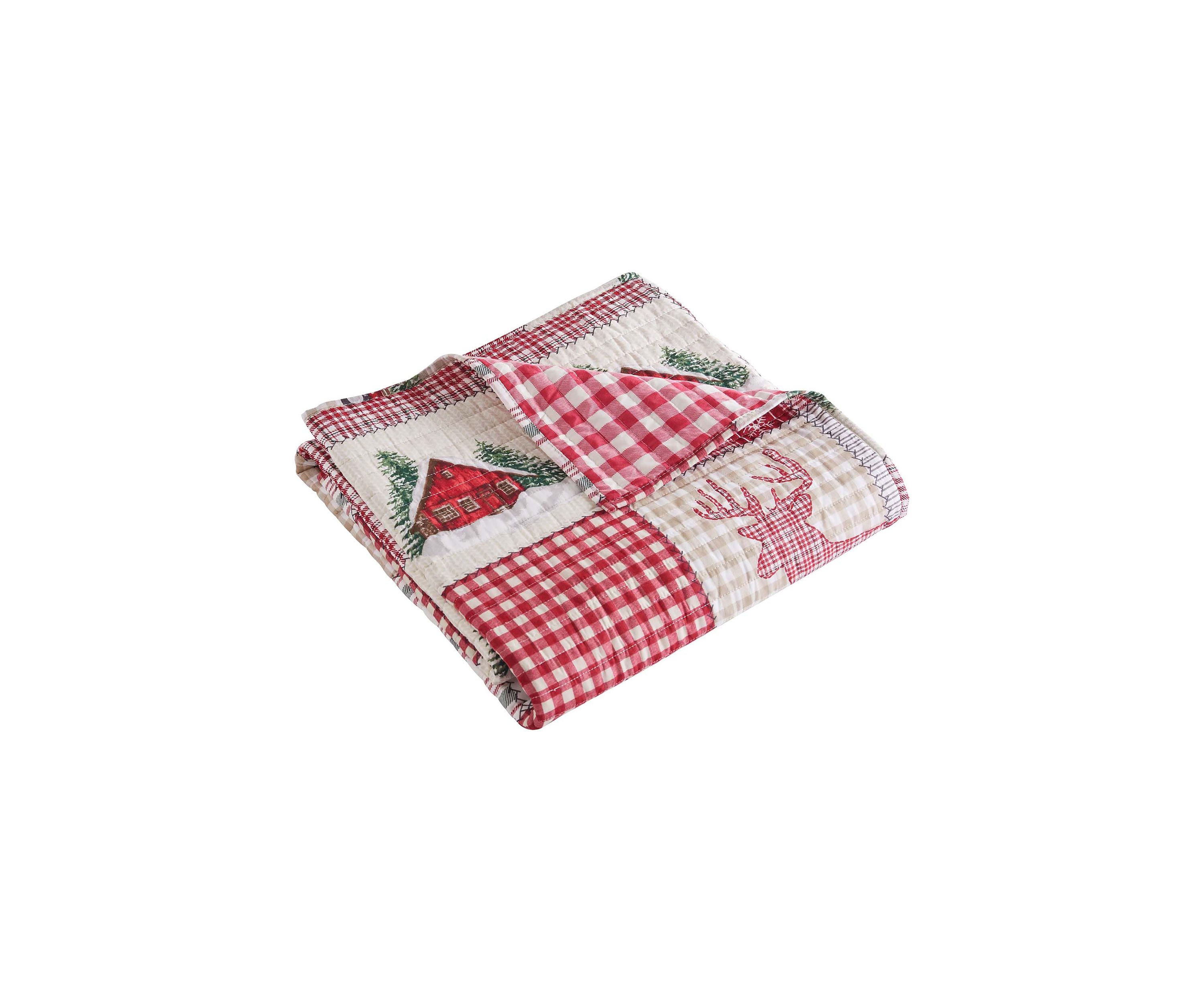 Home For Christmas Quilted Throw