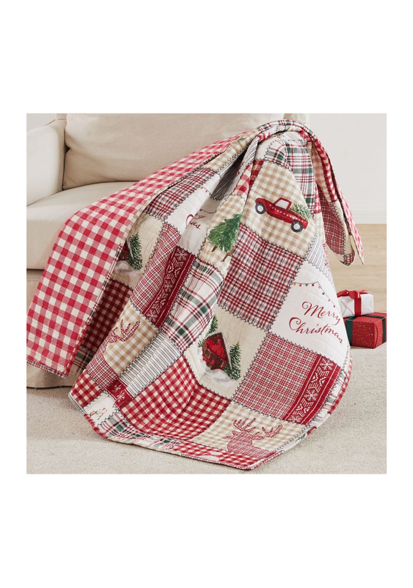Home For Christmas Quilted Throw