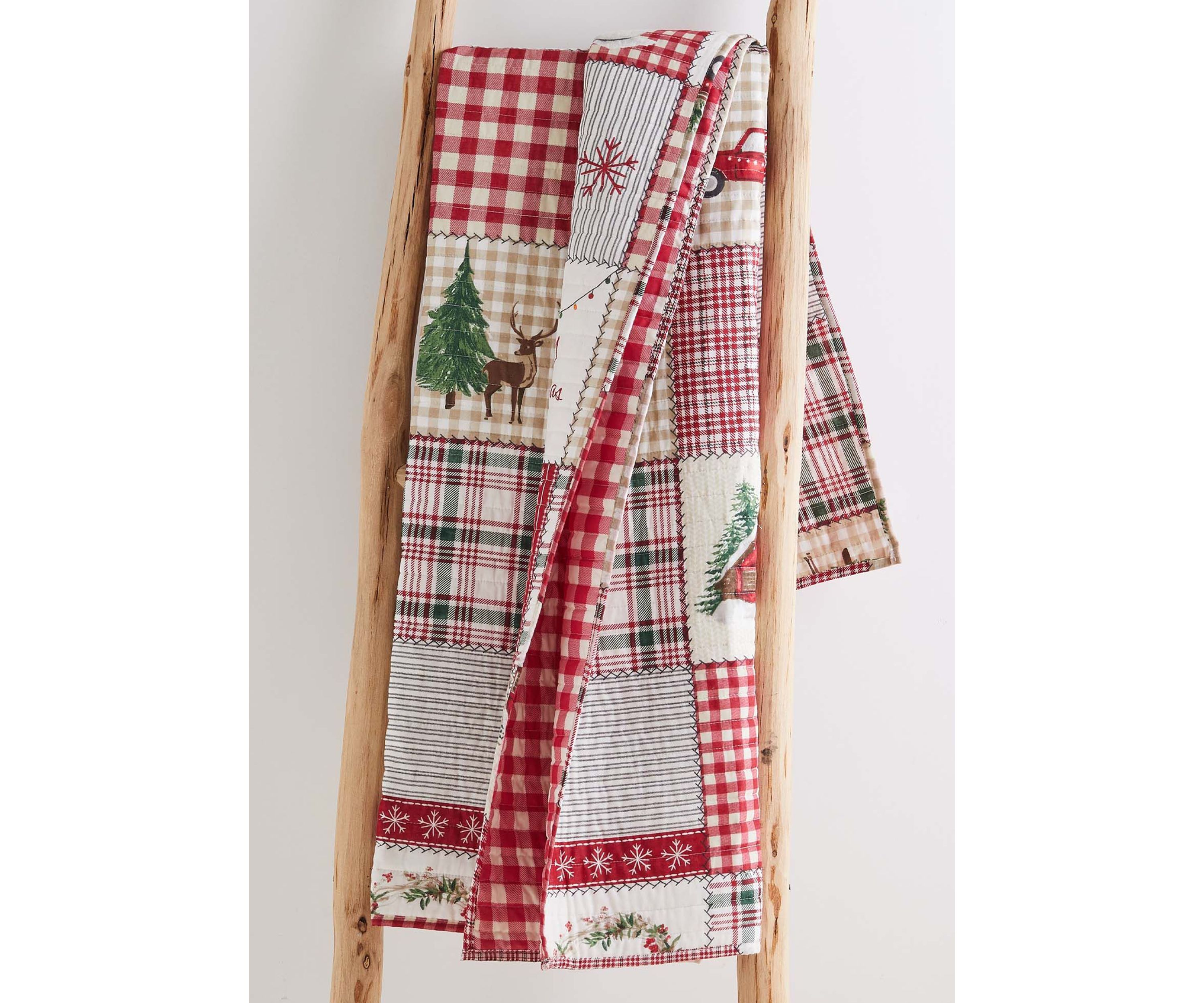 Home For Christmas Quilted Throw