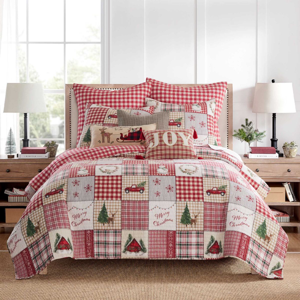 Home For Christmas Euro Sham Set of 2