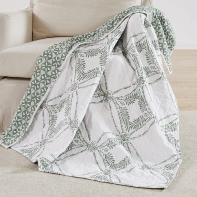 Kemala Sage Quilted Throw