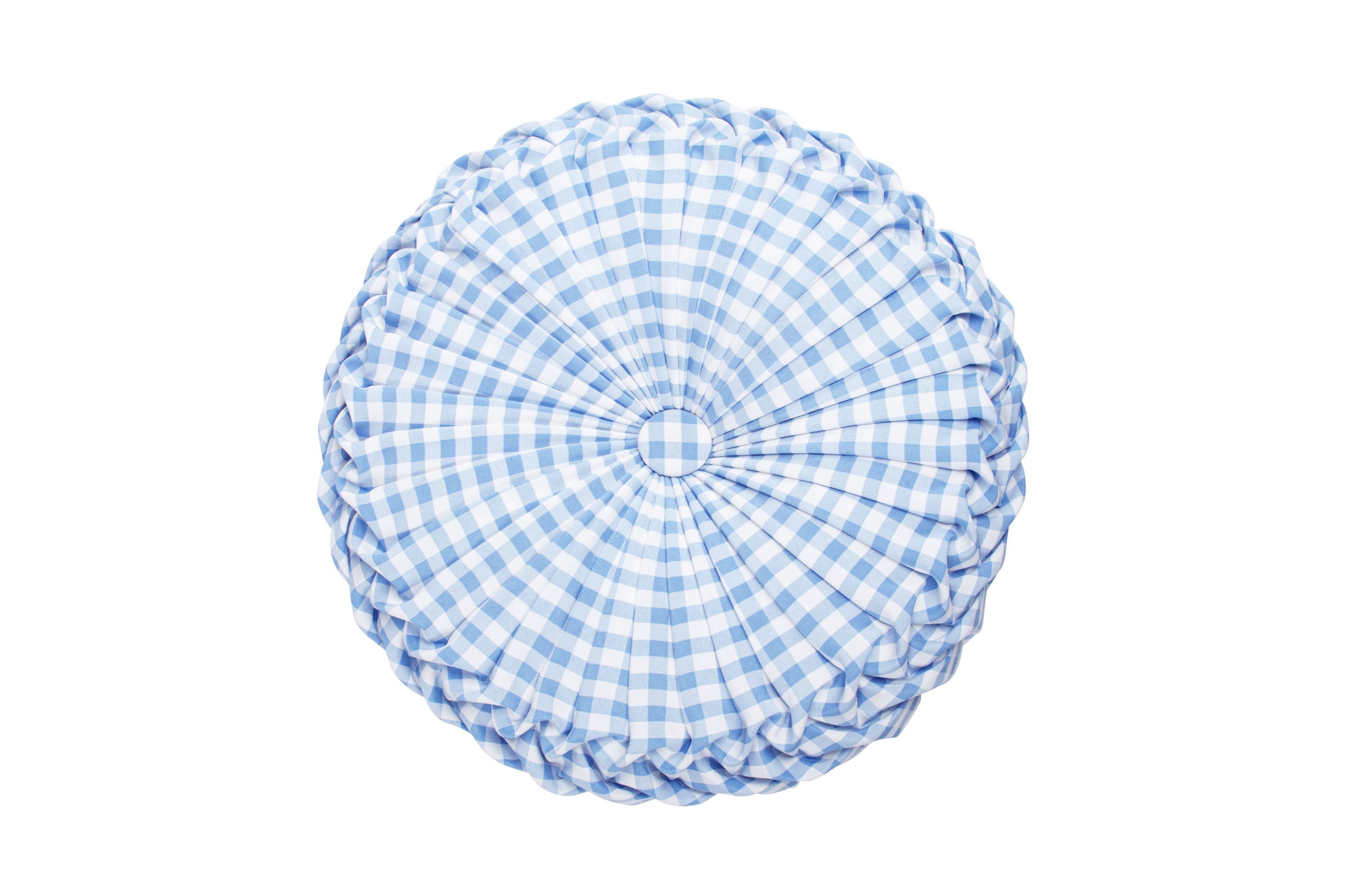 Radella Gingham Round Pillow