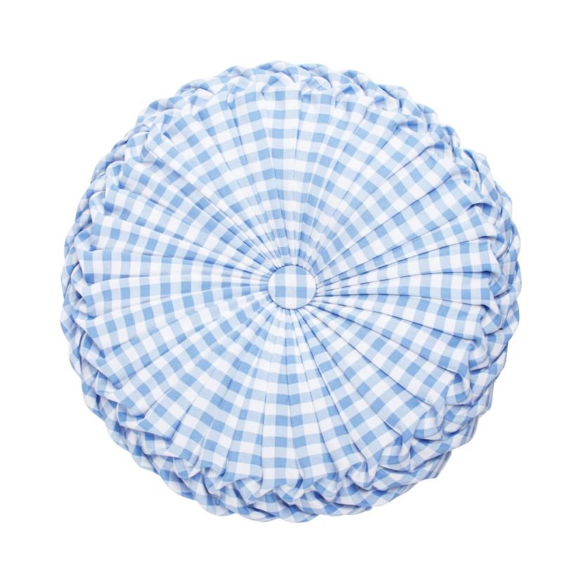 Radella Gingham Round Pillow