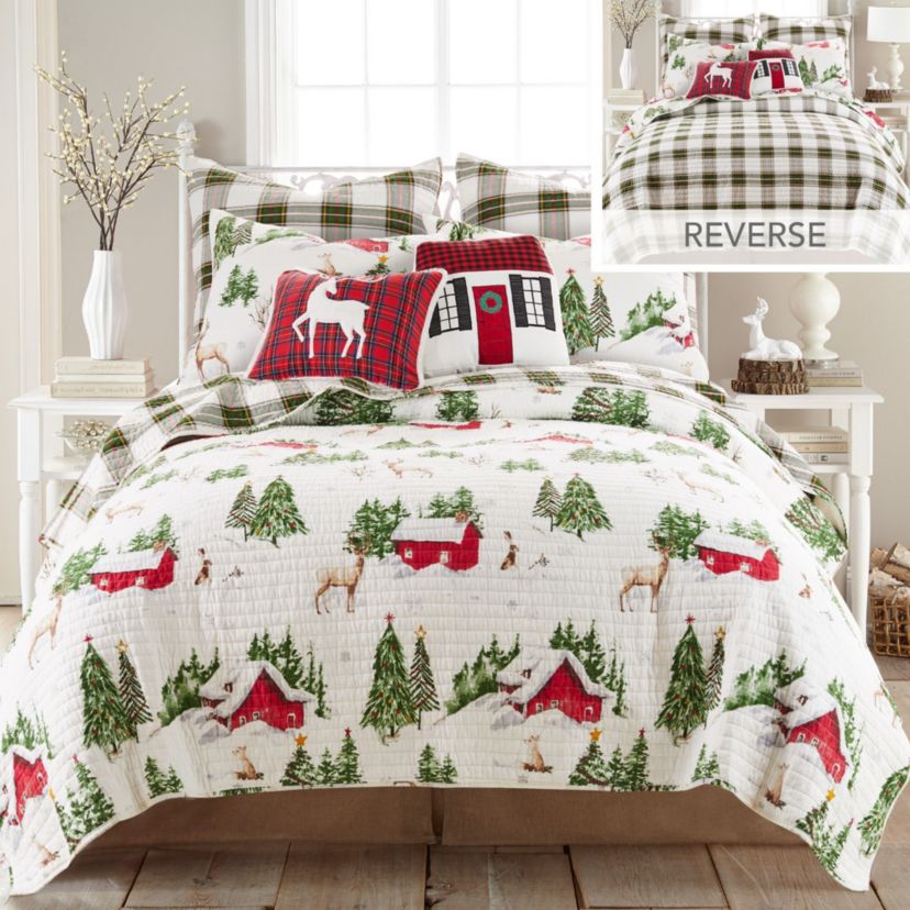 Tatum Pines Fur Deer Appliqued Pillow 14x18