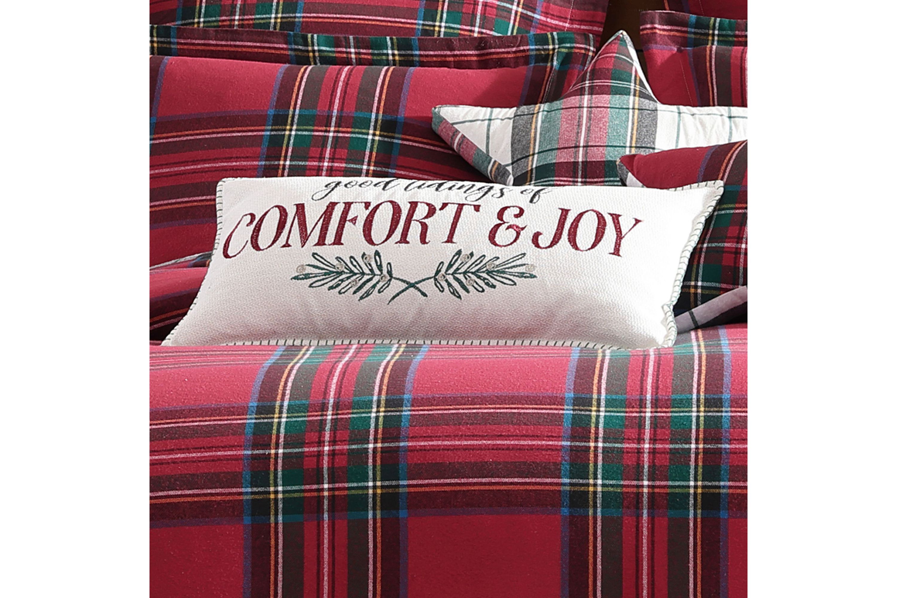 Spencer Plaid Comfort & Joy Pillow