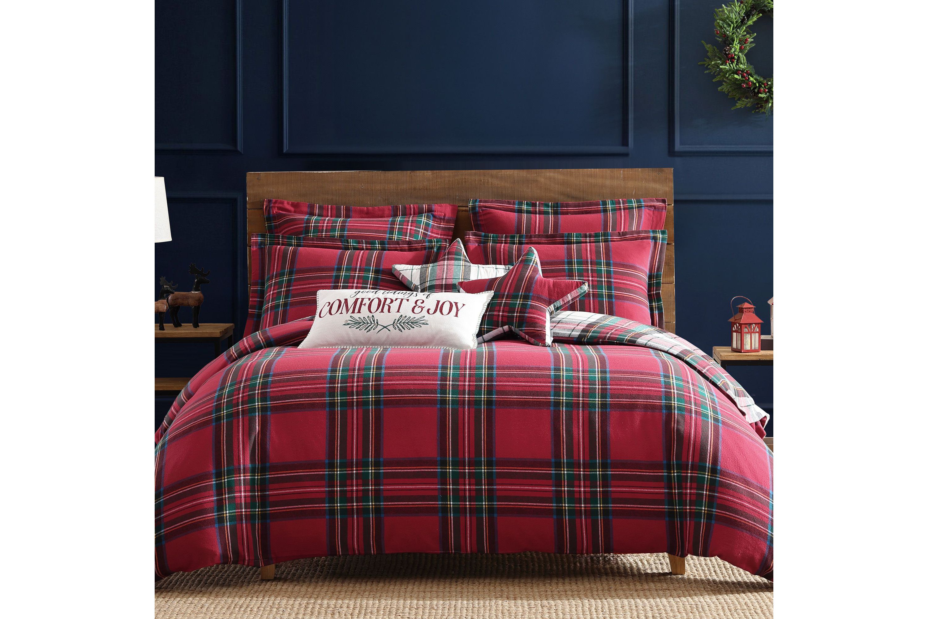 Spencer Plaid Comfort & Joy Pillow