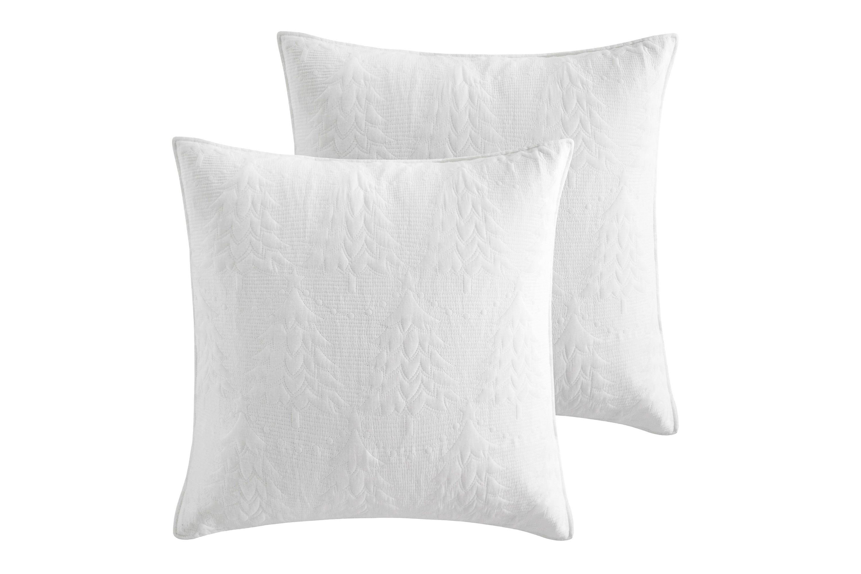 O Christmas Tree White Euro Sham Set of 2