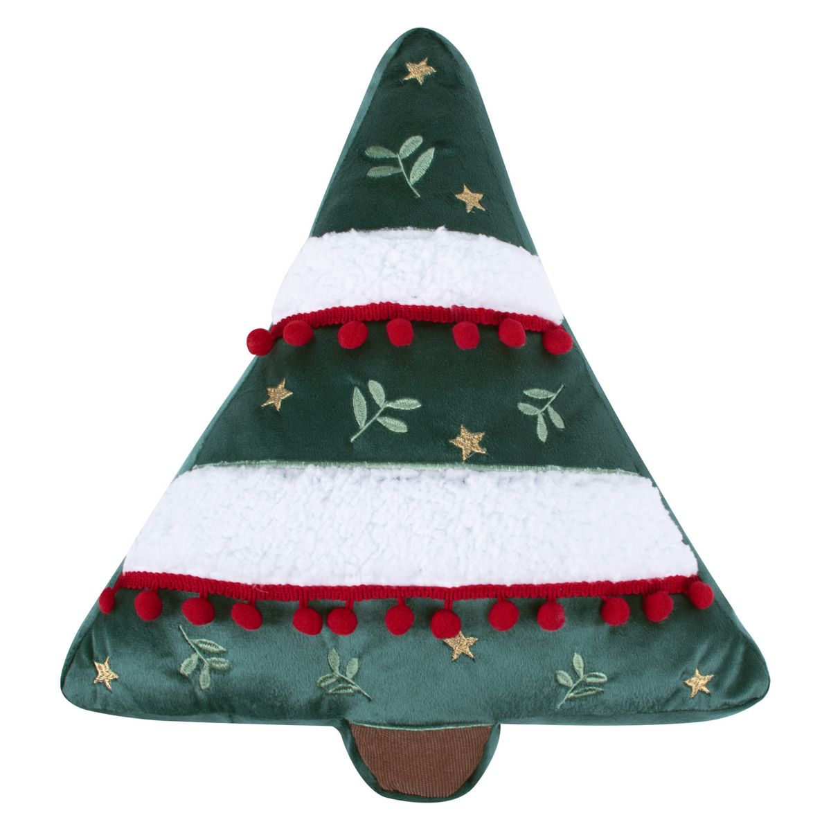O Christmas Tree Shaped Christmas Tree Pillow