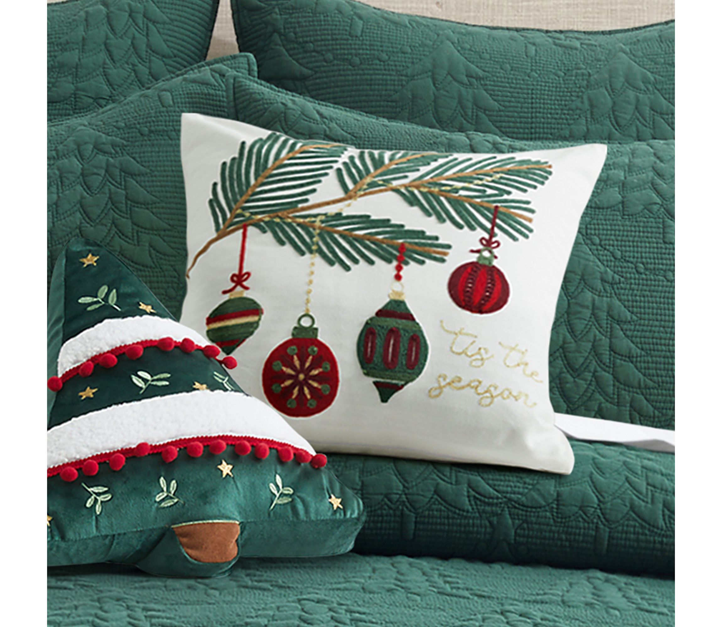 O Christmas Tree Tis the Seasson EmbroidePillow 18x18