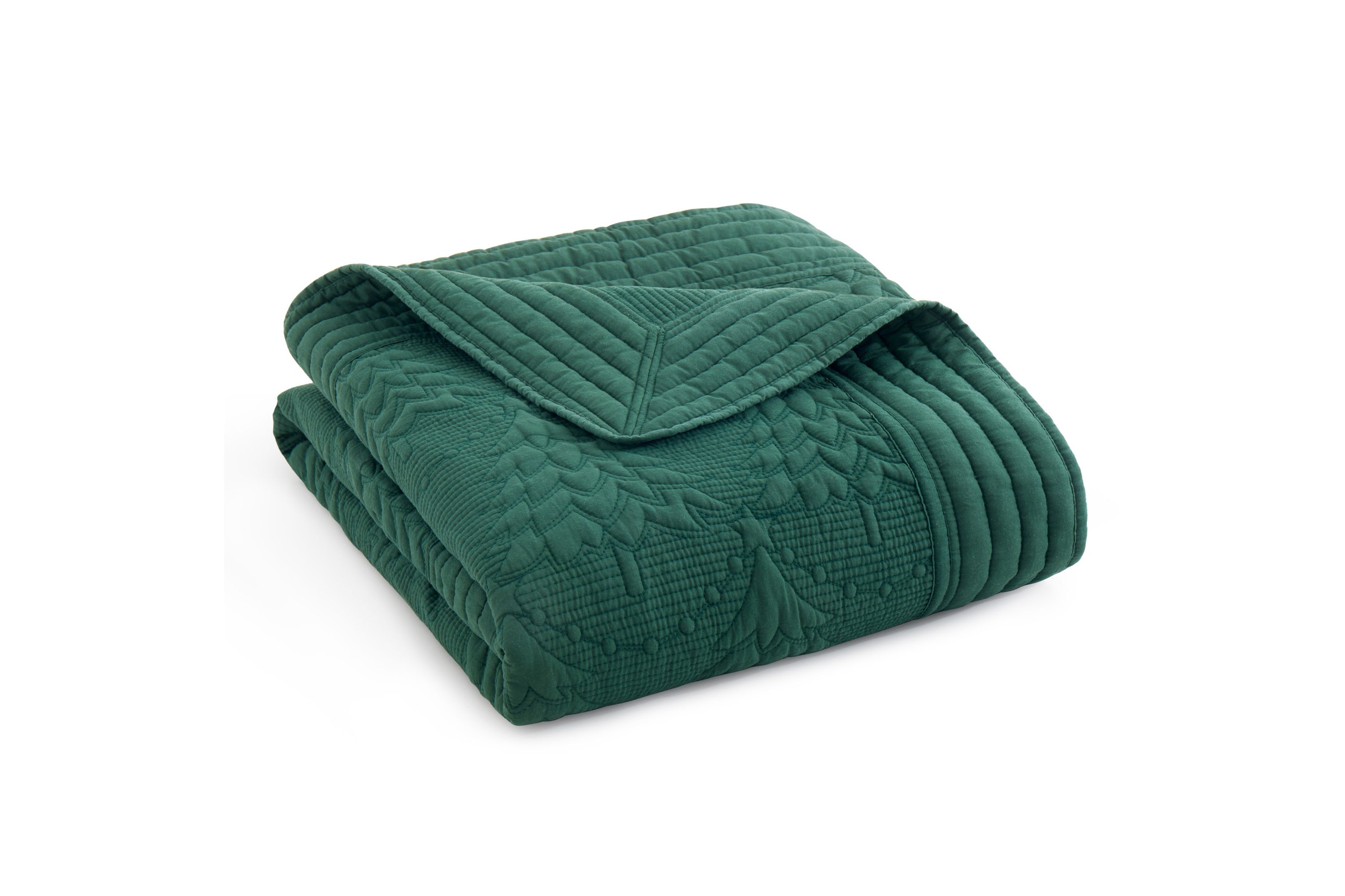 O Christmas Tree Green Quilted Throw