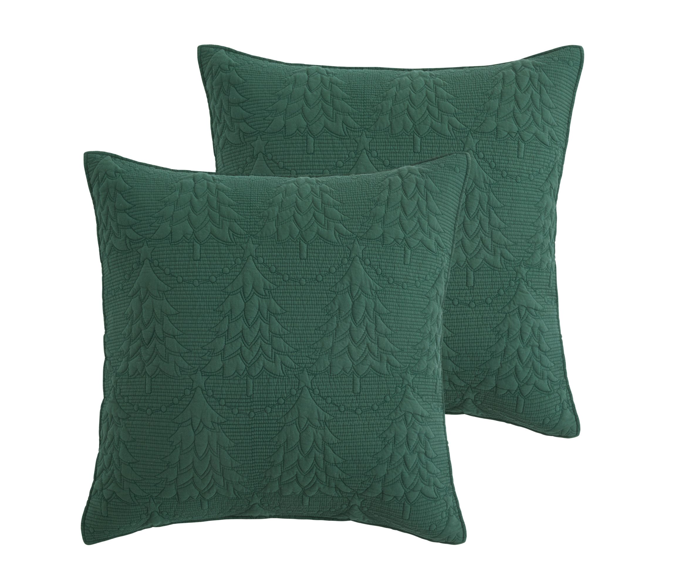 O Christmas Tree Green  Euro Sham Set of 2