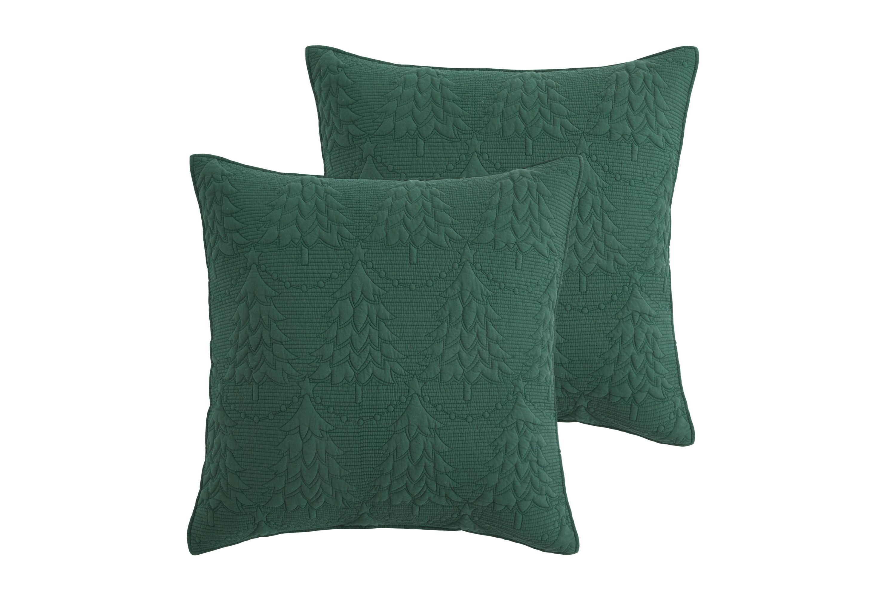 O Christmas Tree Green  Euro Sham Set of 2