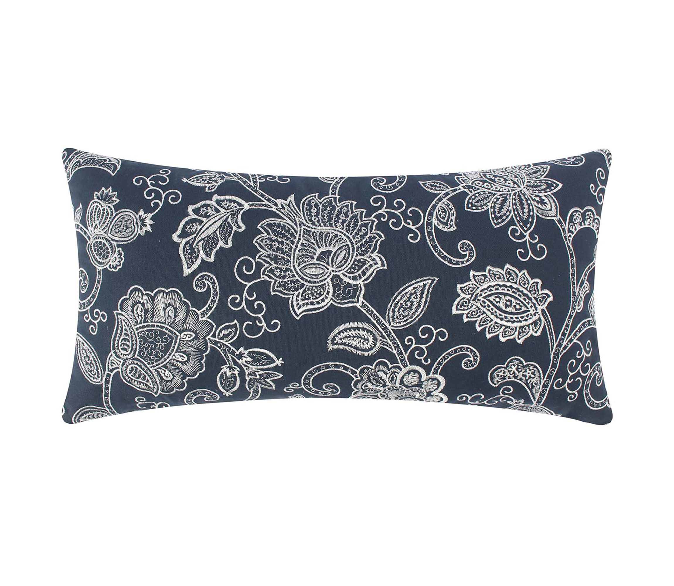Aditya Navy Pillow 12x24