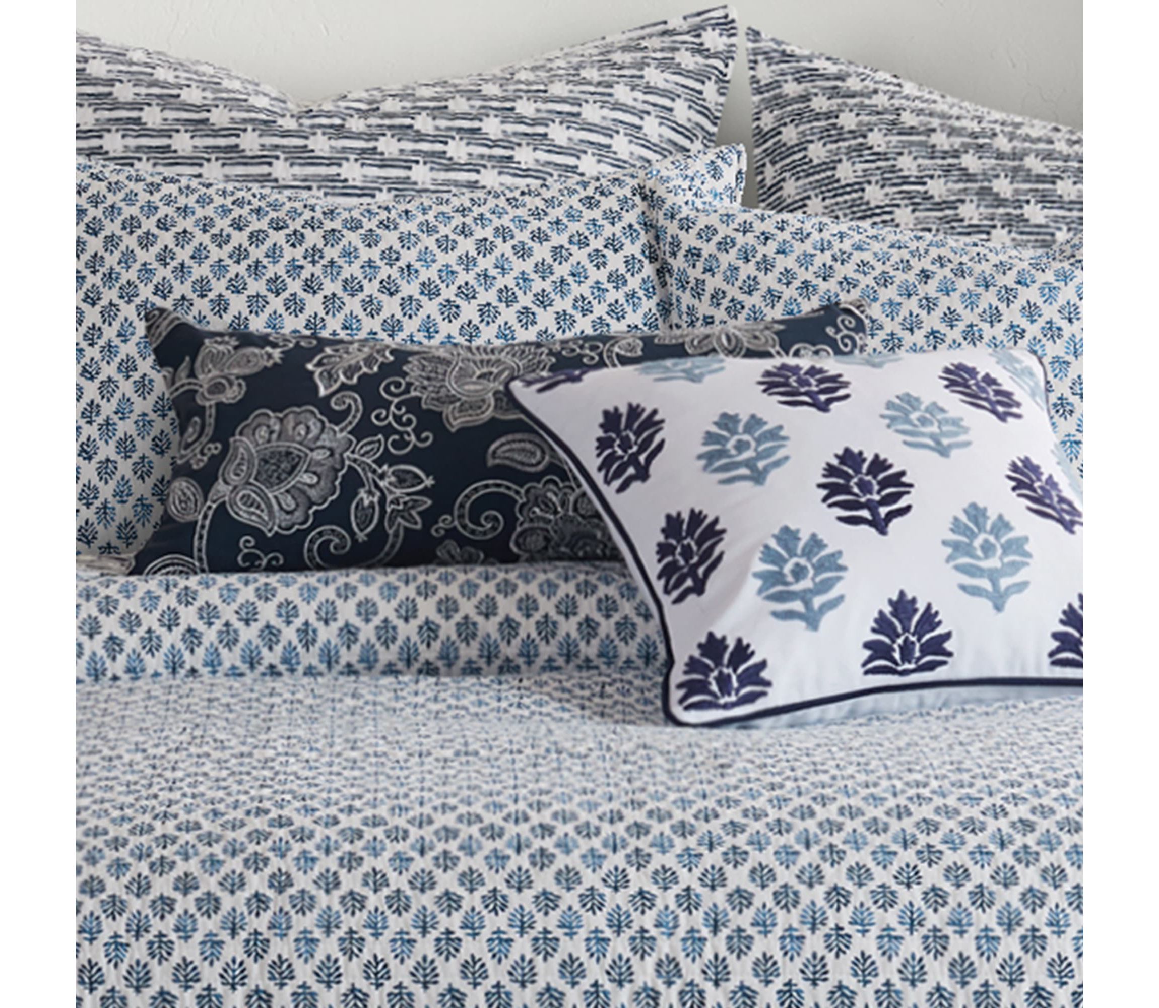 Aditya Navy Pillow 12x24