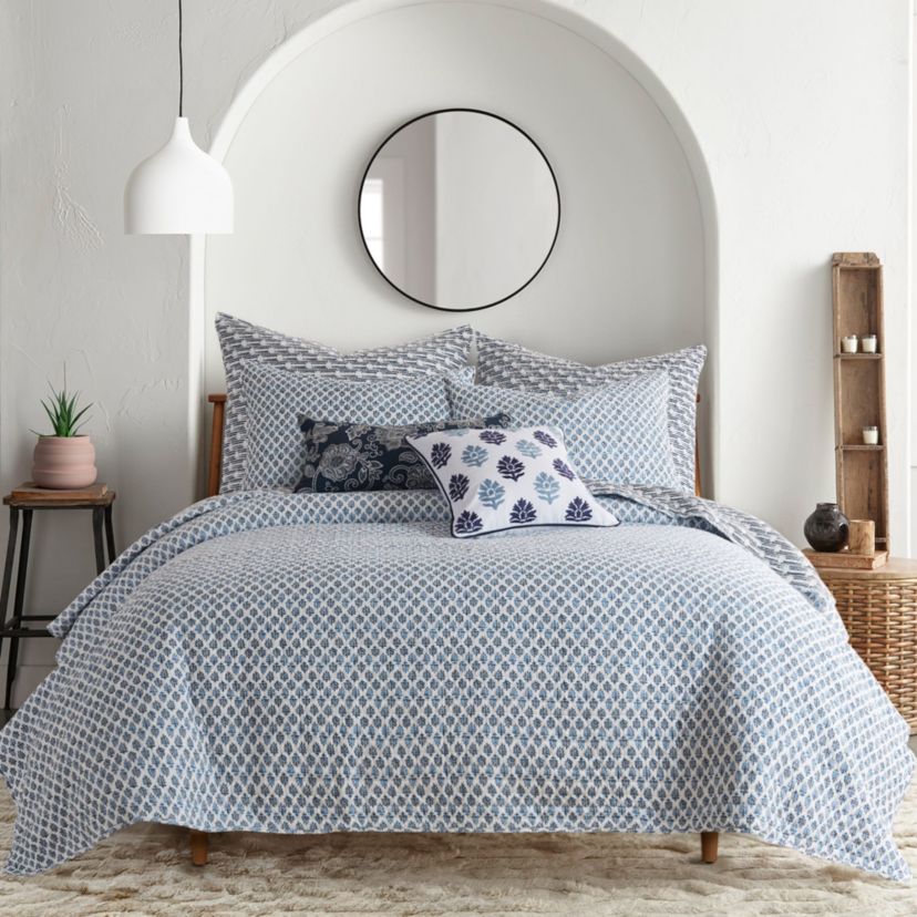 Aditya Navy Pillow 12x24
