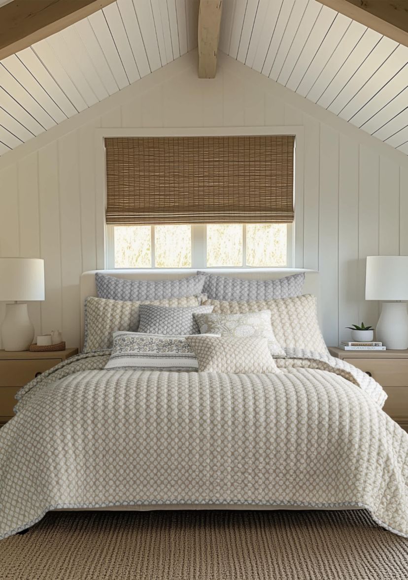 Aditya Taupe Quilted Pillow