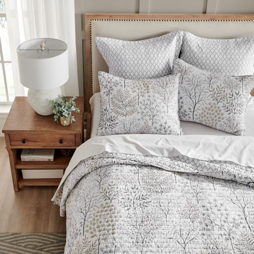 English Forest Natural  Euro Sham Set of 2