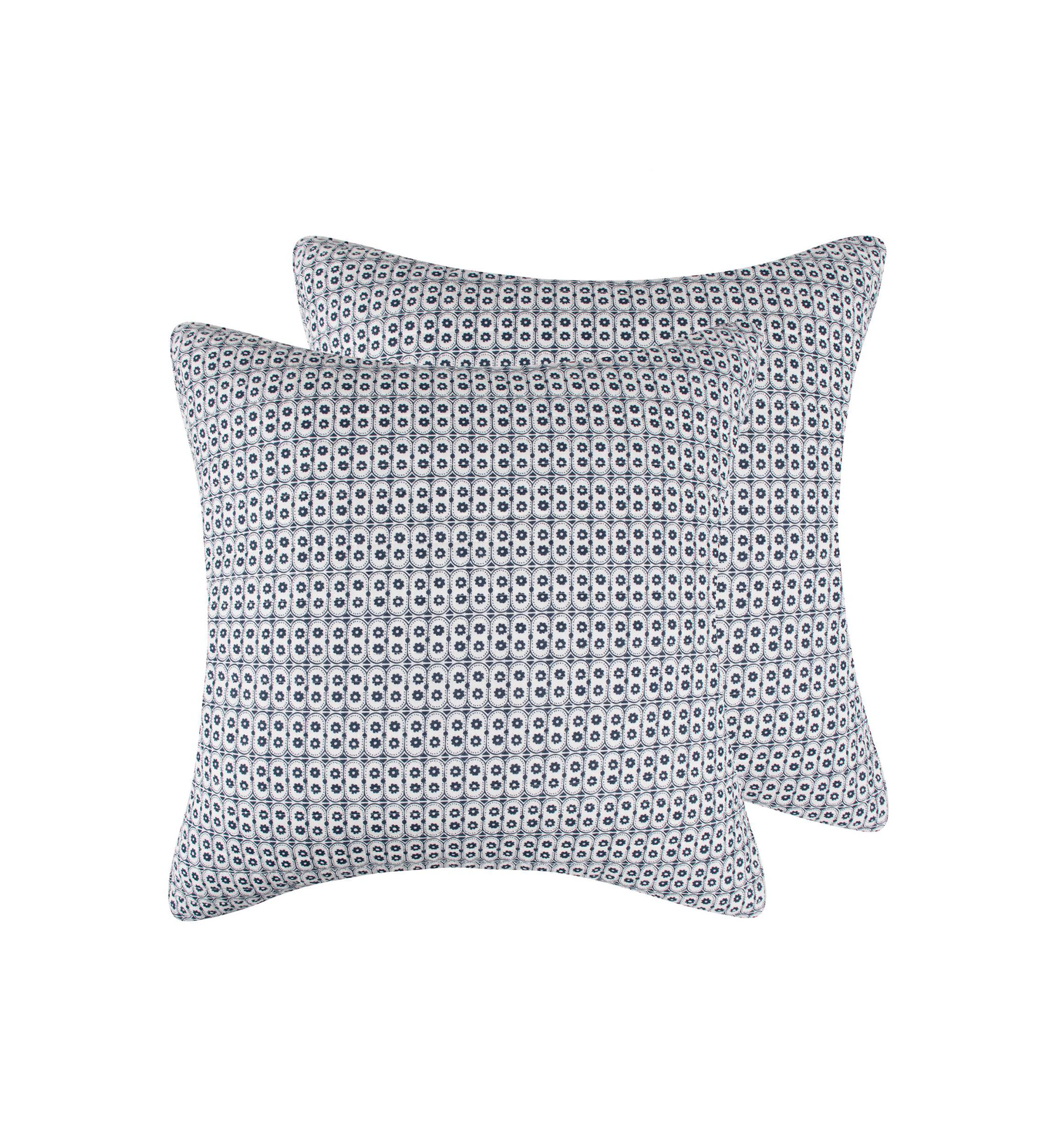 English Forest Navy Euro Sham Set of 2