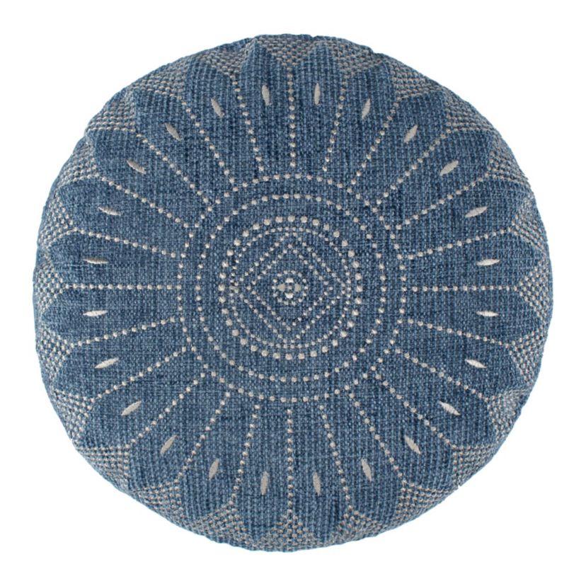 Adare Blue Round Pillow