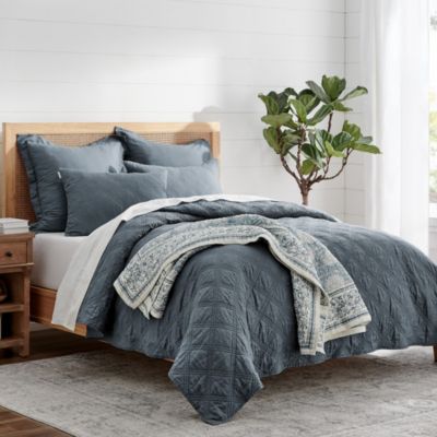 Adare Blue  Quilted Throw