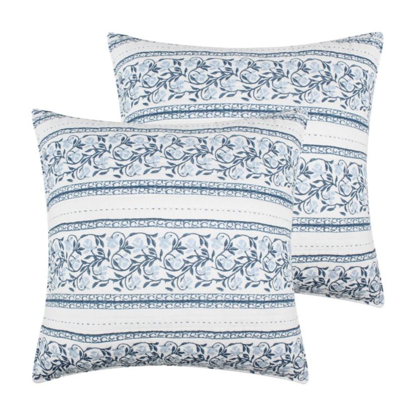 Adare Blue  Euro Sham Set of 2