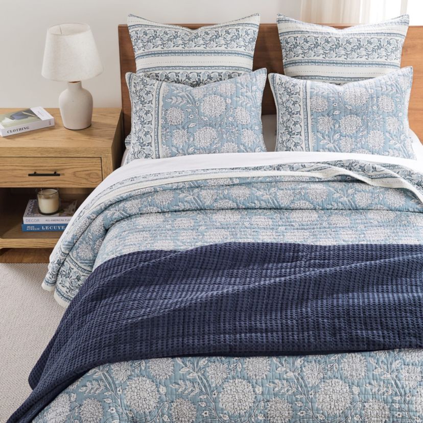 Adare Blue  Euro Sham Set of 2