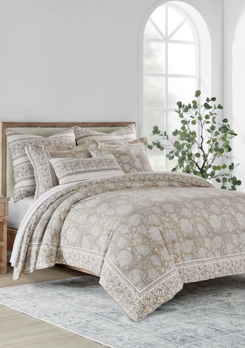 Adare Taupe  Euro Sham Set of 2